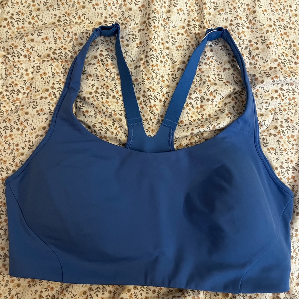 Lululemon all powered up Blue Sports Bra
